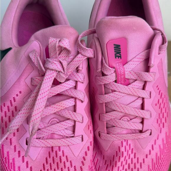 Nike Air Zoom Winflo 6 Pink/White Women Running Sneakers - SZ 8 - Picture 8 of 16